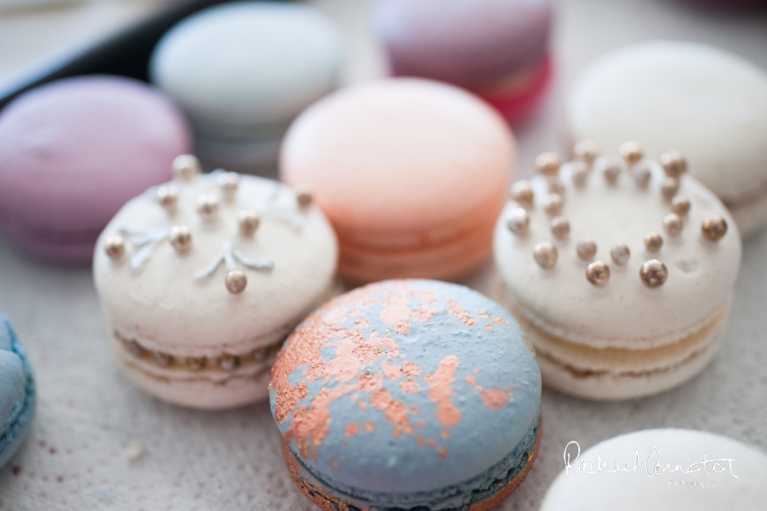 Professional colour photograph of creative inspiration baking shoot at Maison des Macaron at Market Harborough by Rachael Connerton Photography